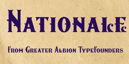 Nationale Font Poster 2