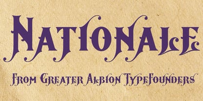 Nationale Font Poster 1