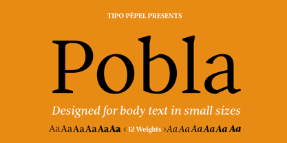 Pobla Font Poster 1