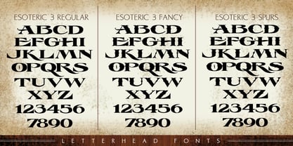 LHF Esoteric 3 Font Poster 4