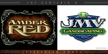 LHF Esoteric 3 Font Poster 2