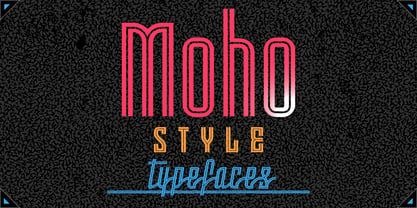 Moho Style Font Poster 1