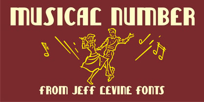 Musical Number JNL Font Poster 1