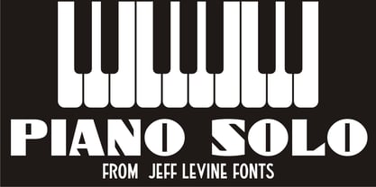 Piano Solo JNL Font Poster 1
