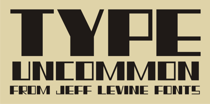 Type Uncommon JNL Font Poster 1