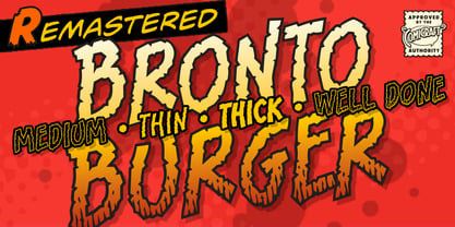 Bronto Burger Font Poster 2