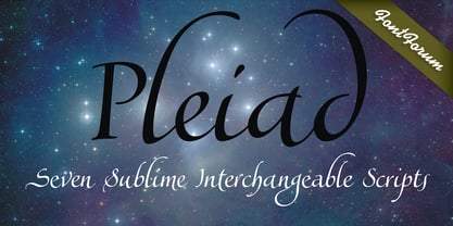 Pleiad Font Poster 1