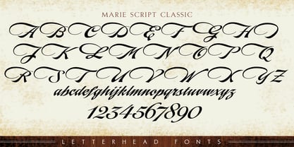 LHF Marie Script Font Poster 4
