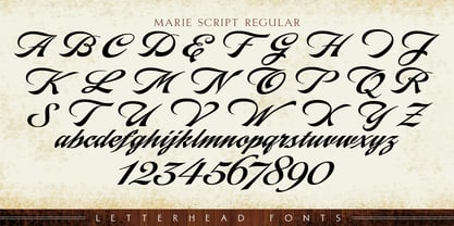 LHF Marie Script Font Poster 3