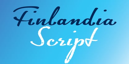 ALS FinlandiaScript Font Poster 1