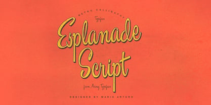 Esplanade Script Font Poster 1