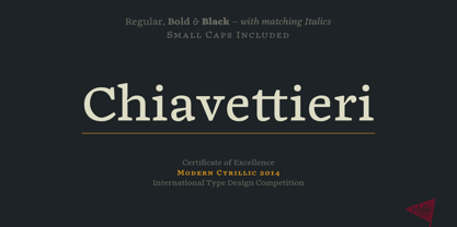 Chiavettieri Font Poster 1