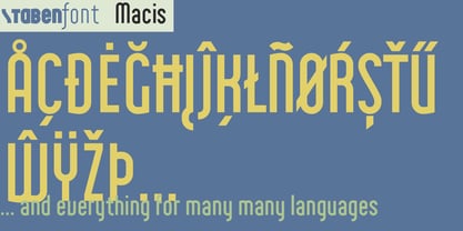 Macis Font Poster 8