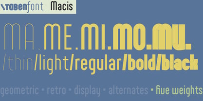 Macis Font Poster 7