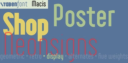 Macis Font Poster 3