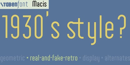 Macis Font Poster 2