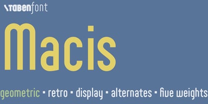 Macis Font Poster 1