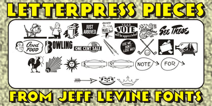 Letterpress Pieces JNL Fuente Póster 1