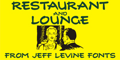 Restaurant And Lounge JNL Font Poster 1