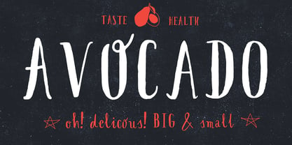 Avocado Font Poster 7