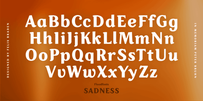 Sadness Font Poster 2