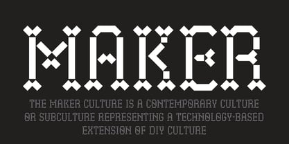 Maker Font Poster 10