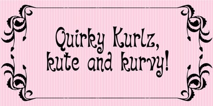 Quirky Kurlz Font Poster 1