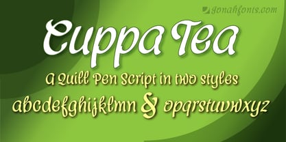 Cuppa Tea Font Poster 1