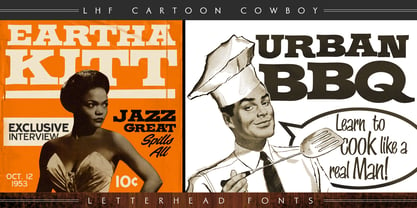 LHF Cartoon Cowboy Font Poster 3