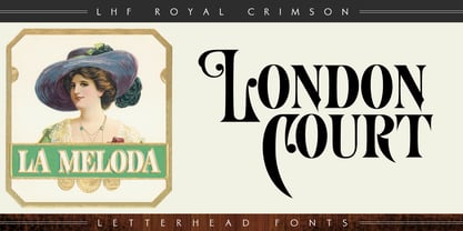 LHF Royal Crimson Font Poster 3