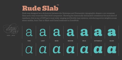 Rude Slab SemiWide Font Poster 10