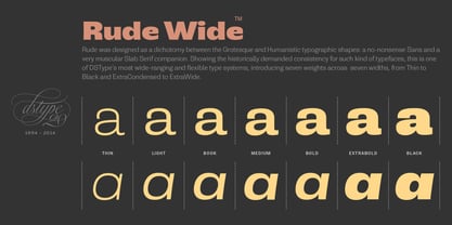 Rude Slab SemiWide Font Poster 13