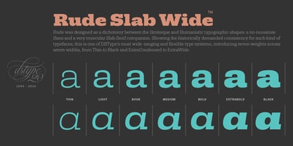 Rude Slab Wide Font Poster 14