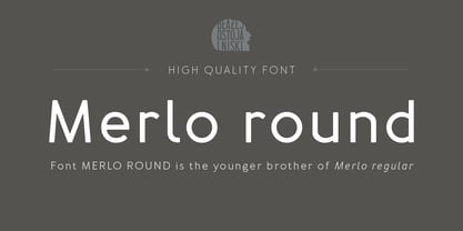 Merlo Round Font Poster 1