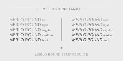 Merlo Round Font Poster 2