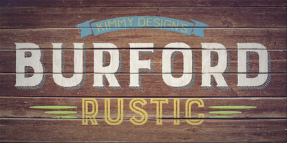 Burford Rustic Font Poster 7