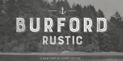 Burford Rustic Font Poster 1