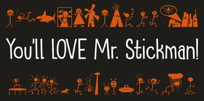 Mr Stickman Font Poster 3