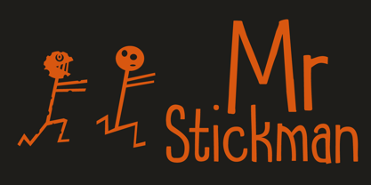 Mr Stickman Font Poster 1