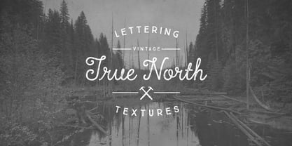 True North Textures Font Poster 1