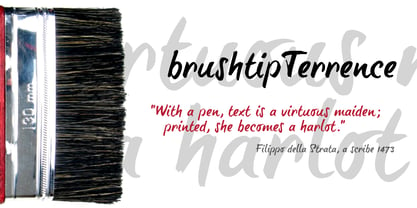 BrushtipTerrence Font Poster 2