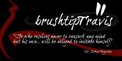 BrushtipTravis Font Poster 4