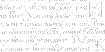 1540 Mercator Script Fuente Póster 2