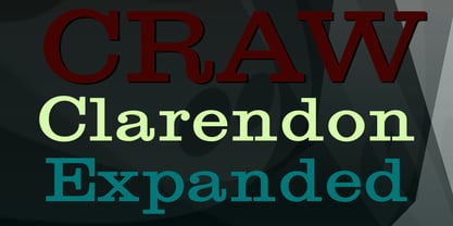 Craw Clarendon Expanded Fuente Póster 2