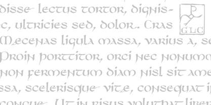 750 Latin Uncial Font Poster 2