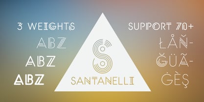 Santanelli Font Poster 2