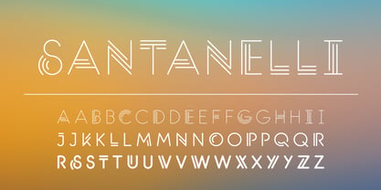 Santanelli Font Poster 1