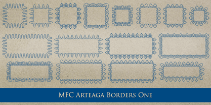 MFC Arteaga Borders One Font Poster 6
