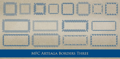 MFC Arteaga Borders Three Font Poster 4