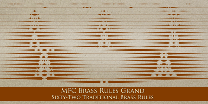 MFC Brass Rules Grand Font Poster 3